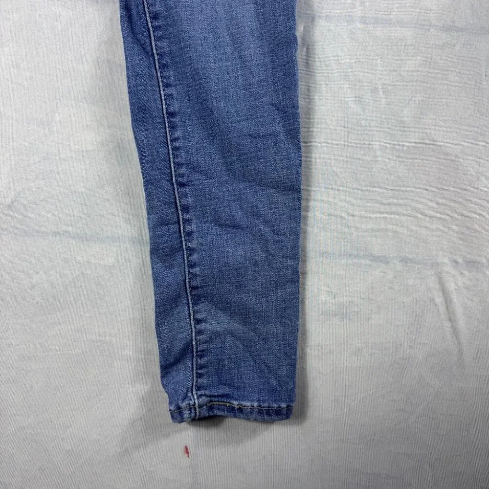 Y2K Levi's Skinny‎ Jeans Womens Blue Denim 721 High Rise 5-Pocket Comfort 28x28 - Picture 12 of 16